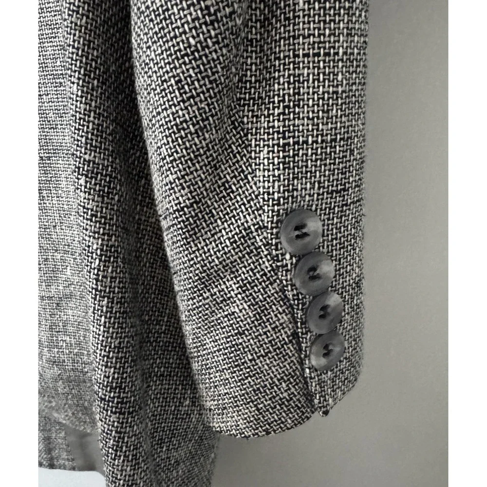 VTG Hart Schaffner Marx Men's 46R Pure Silk Tweed Jacket Blazer‎ Old Money USA